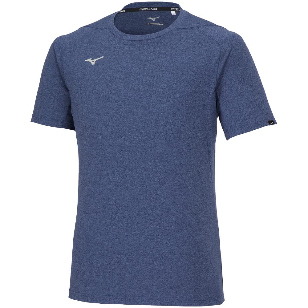 Mizuno Estate Blue Size Short Sleeve Dry UPF Men's Mok, S, 32MAA023, T-Shirt, 15, Moisture-Wicking, Quick-Drying