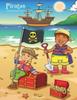 Книга Piratas Libro Para Colorear 1, 2 & 3