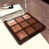 Шоколадная девятицветная водостойкая палитра теней для век, натуральный трехмерный спящий шелкопряд, контурный лоток для теней для век, матовый жемчуг, стойкий макияж