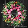 Valentines Day Artificial Flower Wreath Hanging Decor Home Window Door Party Decoration