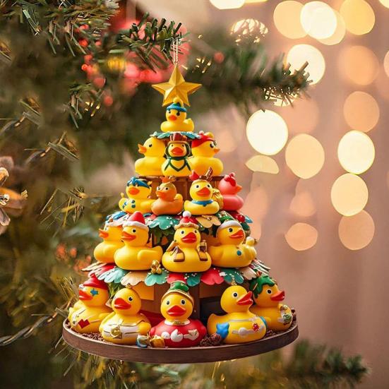 Рождественский кулон Утка Декор Праздничные сувениры Подарок Праздничная атмосфера Дом Офис Вечеринка Декоративное украшение