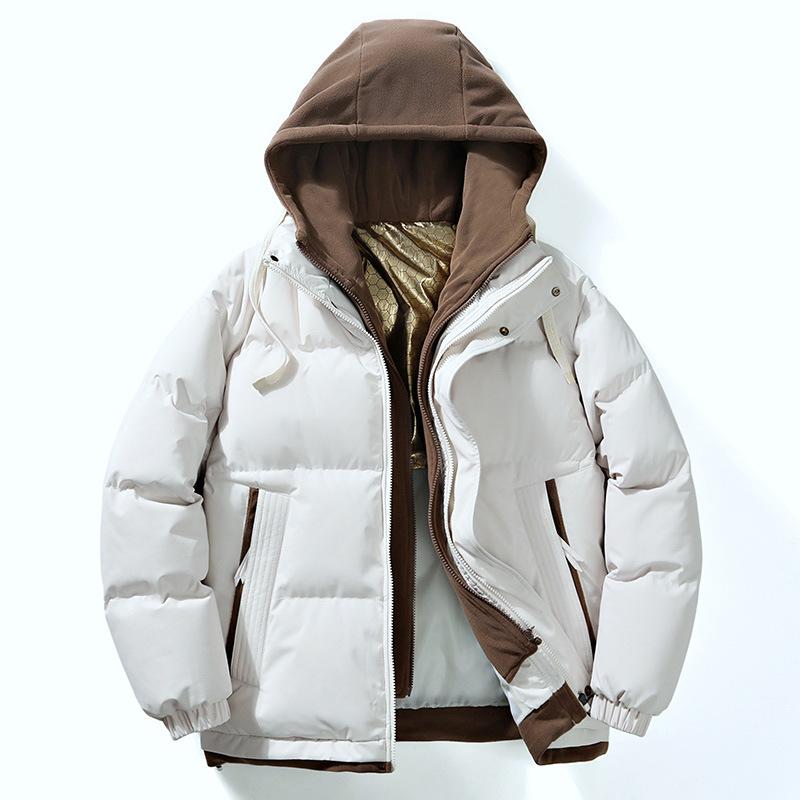 Новая хлопковая одежда с подкладкой мужская и женская графеновая повседневная уличная хлопковая одежда утолщенная теплая с капюшоном имитация двух частей топ