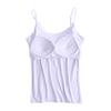 Women's Chest Cushion Camisole Without Underwire Cups One Body Wearing Base Underwear Yoga Sports T-shirt