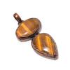 Tiger's Eye Copper Electroformed Pendant, Handmade Gemstone Pendant Jewelry, Gifts For Wife Brand New Pendant