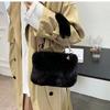 New Plush Bag Fashionable Women's Niche Chain Messenger Bag Fashionable Portable Cute Small Square Bag