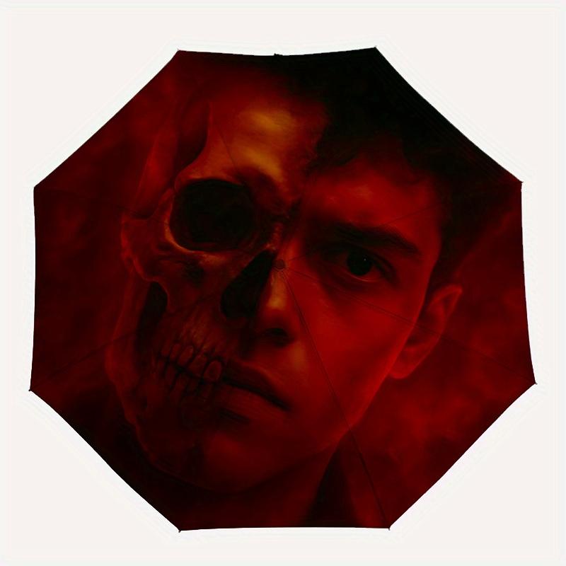 1pc Final Destination: Bloodlines Automatic Open/close Umbrella, Heavy-Duty Iron Frame, Folding Portable Design, Travel, Everyday Use207