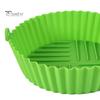 Silicone Air Fryer Pot Tray Prevents Residue BPA-Free Silicone Fryer Liner Replacement for Parchment Liner Paper Food-Safe Air Fryer Oven Accessories