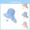 Childrens Ice Silk Fisherman Hat With Large Brim For Sun Protection And Breathability Summer Kids Outdoor