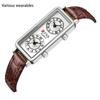 Quartz Watch Dual Time Digital Classic Roman Scale Waterproof Quartz Watch