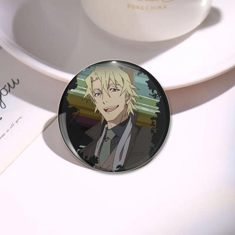 32/44/58mm Great Pretender Pin Round Cartoon Funny Snap-in Brooches for Backpack Cothes Accessories Anime Collection Badge Hat Decoration