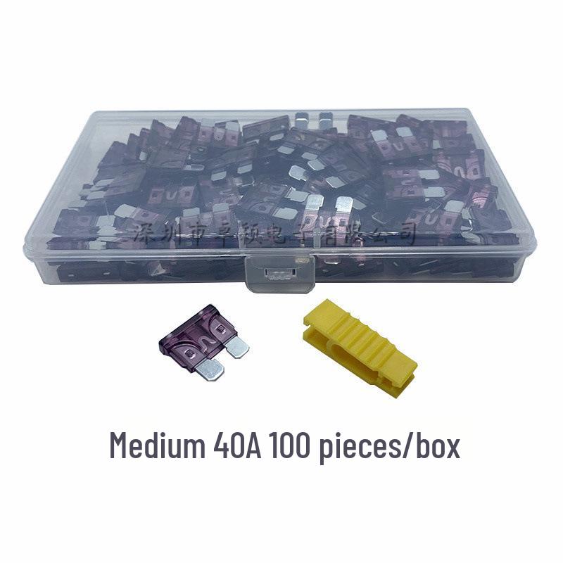 Набор автомобильных предохранителей: Ножевые предохранители малого, среднего и большого размера (1A, 3A, 10A, 15A)