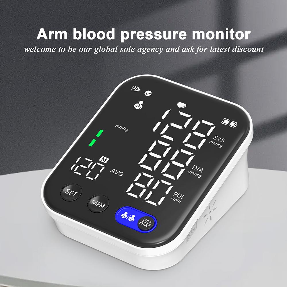 Мониторы артериального давления для домашнего использования — манжета на плечо, светодиодный экран с подсветкой, цифровой монитор АД