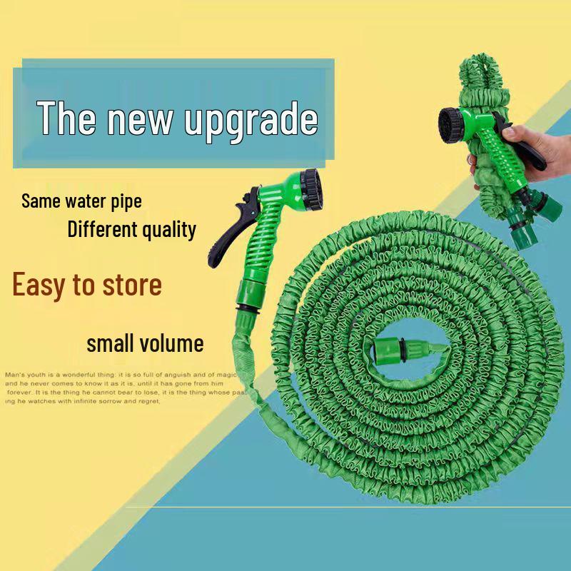 Expandable High-Pressure Retractable Water Hose & Garden/Car Wash Water Gun