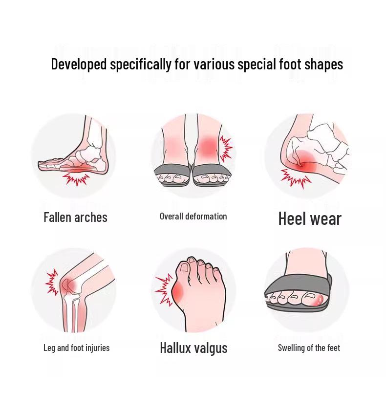 Женская обувь больших размеров для диабетиков для пожилых людей с отеками, вальгусной деформацией большого пальца стопы и широкими ногами