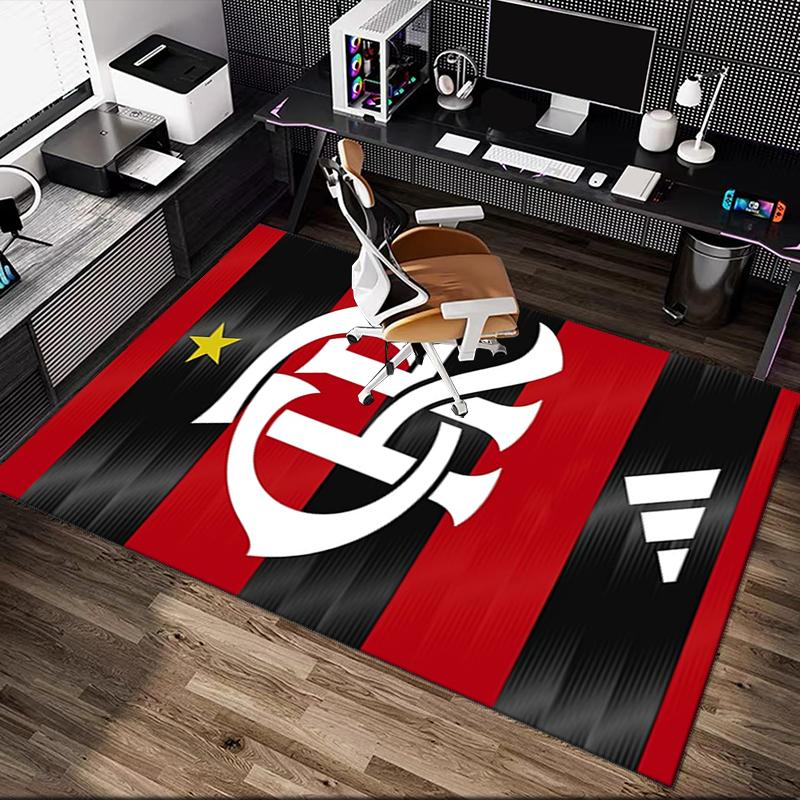 [Rangers FC Printed Carpet] Non-slip Office Rug, Cozy Area Carprt for Living Room Use, Soft Home Sofa Chair Mat