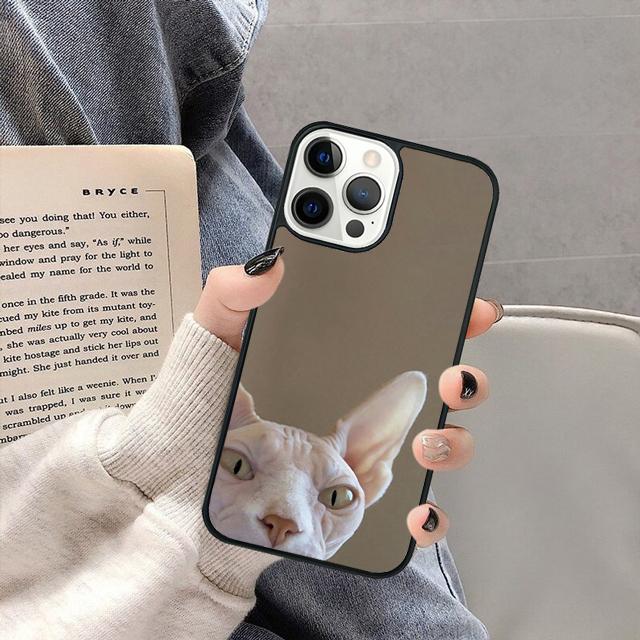 СМЕШНОЙ ГОЛЫЙ КОТ СФИНКС Чехол для телефона для iPhone 17 Air 16 16e 15 13 14 11 12 Pro Max Max Plus coque fundas Оболочка