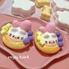 Fingertip Egg Tart Squishy Pinching Slow Rebound Toy Kids Adults Sensory Fidget Ball  For Students