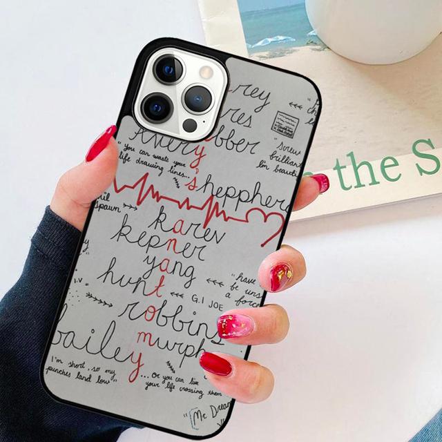 Grey's Anatomy TPU Phone Case Back Cover for iPhone 17 Air 16 15 14 13 11 12 Pro Max Plus Shell Coque