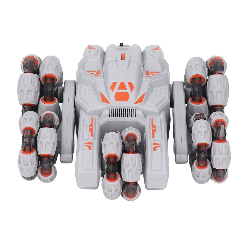 2.4Ghz RC трюковая машинка с датчиком жестов, поворотом на 360 градусов, подсветкой, 5 колес, игрушечный автомобиль с дистанционным управлением, серый