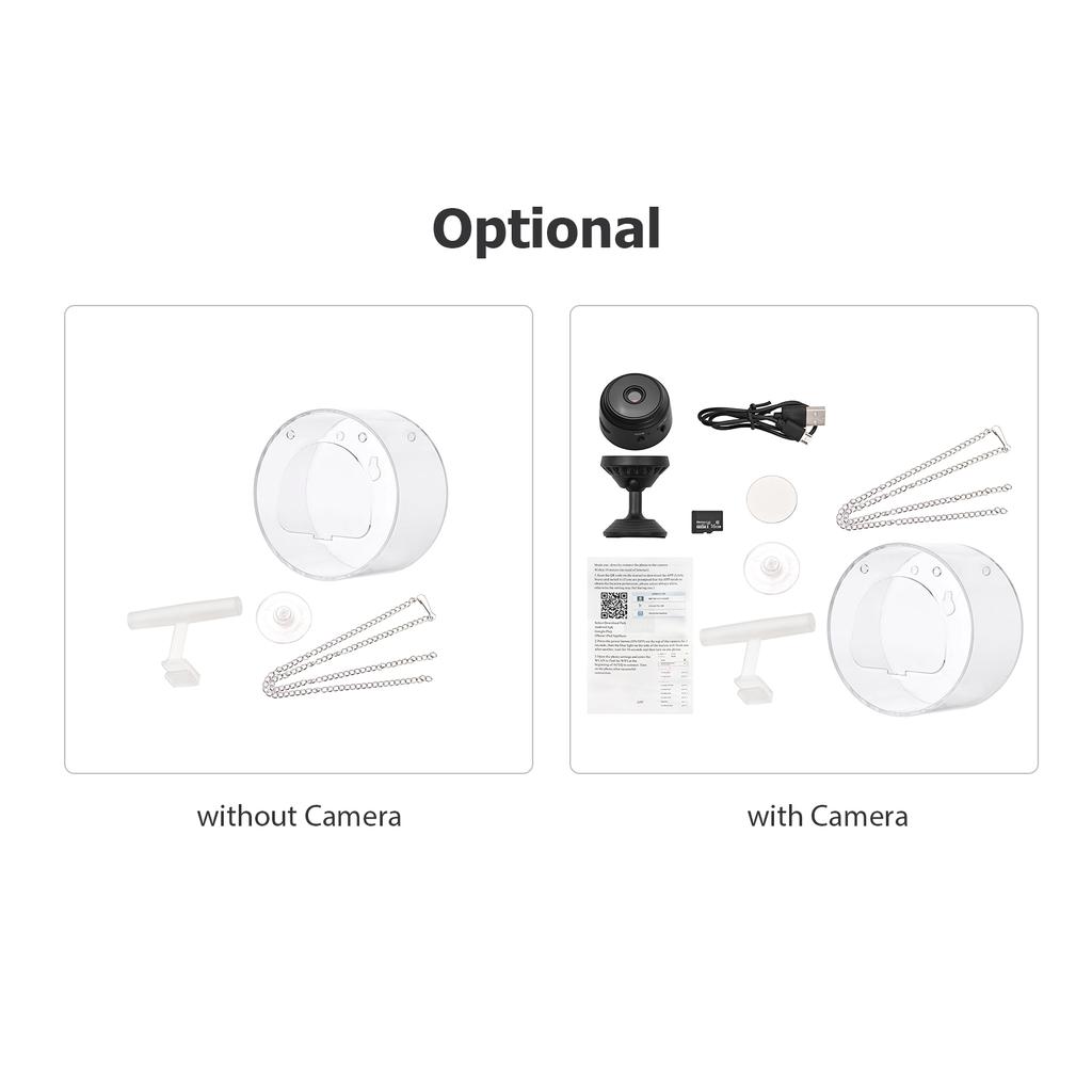 Кормушка для птиц с прозрачным окном и присоской для камеры Wi-Fi, умная прозрачная круглая кормушка для птиц на 16 ГБ