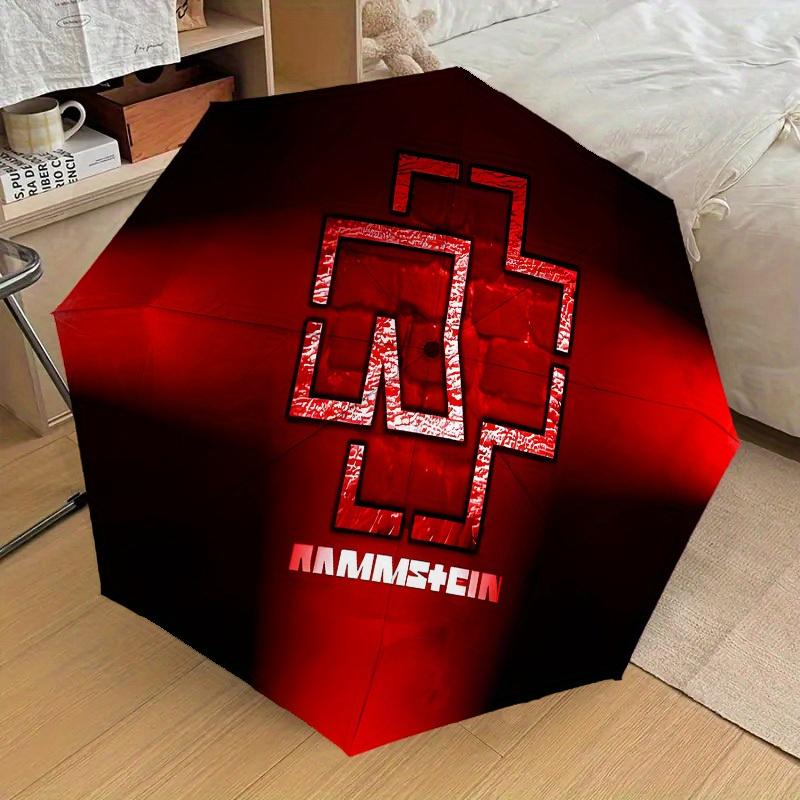1 шт. Высококачественный зонт в тематике Rammstein с крестом, Зонт с автоматическим открытием и закрытием, Многофункциональный зонт G0811006