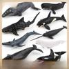 Set of 9 Marine Animal Toys: Includes Whale, Narwhal, and Other Whale Models