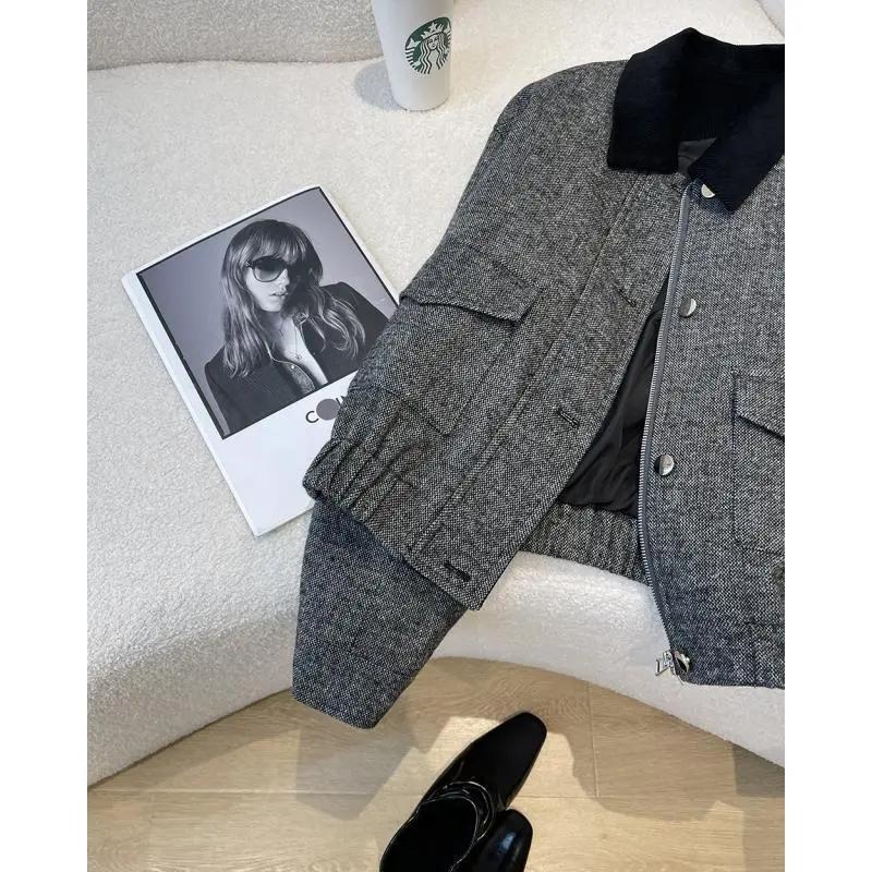 Women's Short Jacket Spring Autumn Casual High-end Be All-match Lady Outerwear Loose Simplicity Fashion Ladies Coat
