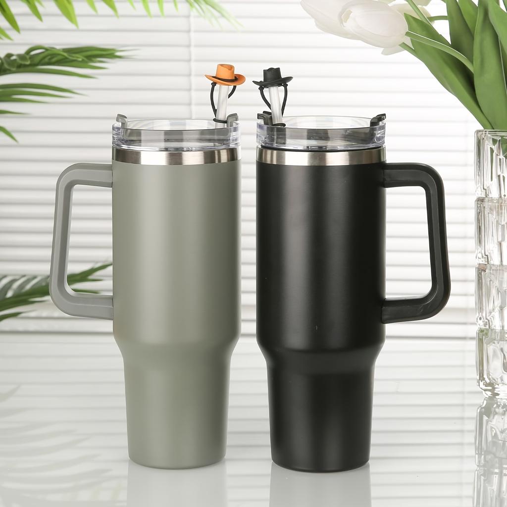 4-piece/set Silicone Cowboy Hat Straw Cover Cute and Fun Insulated Cup Straw Cover Easy To Clean, Durable and Reusable