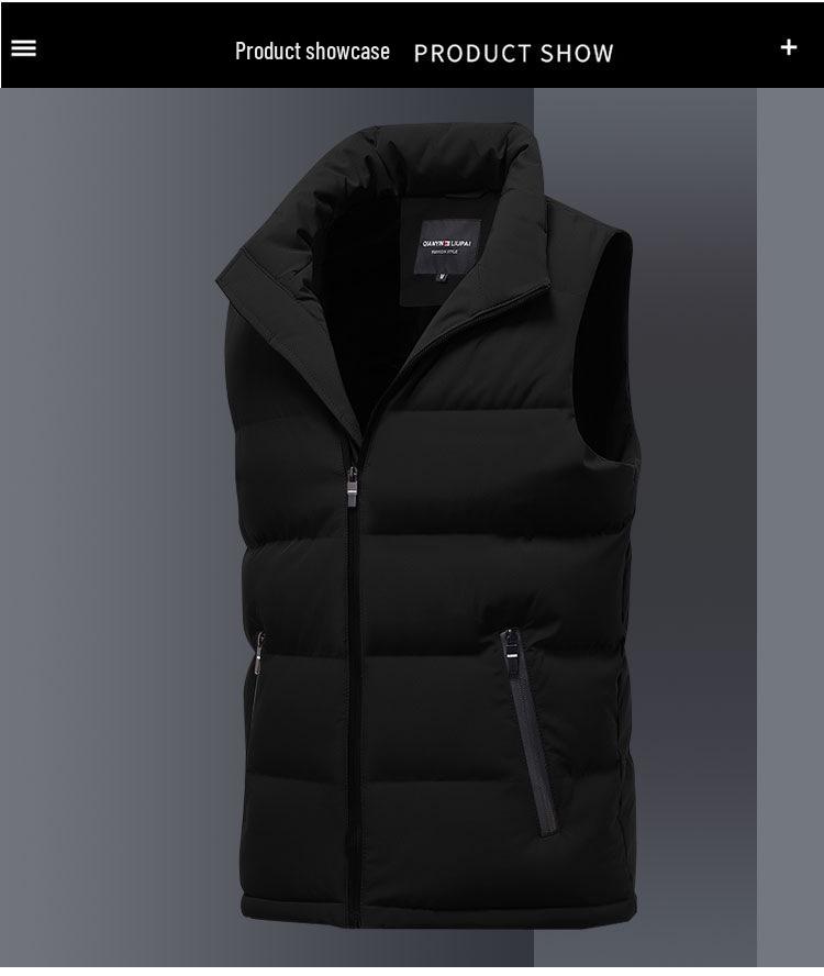 Мужской легкий теплый пуховый жилет «Пугало» - Зимняя молодежная верхняя одежда