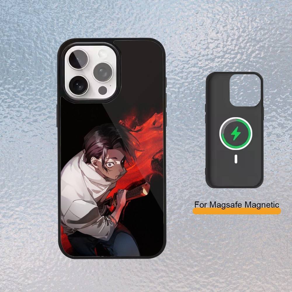 Чехол для телефона Okkotsu Yuta Jujutsu K-Kaisen для iPhone 17,16,15,14,13,12,11 Plus,Pro Max Магнитный чехол с поддержкой беспроводной зарядки