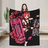 Warm Soft Blankets Picnic Haru Urara Uma Musume Throw Blanket  Flannel Bedspread For Living Room Aesthetic Sofa Bed Cover