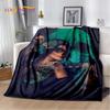 3D Gothic Horror Female Skull Dead Girl Soft Plush Blanket,Flannel Blanket Throw Blanket for Living Room Bedroom Bed Sofa Picnic
