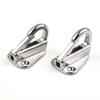 2Pcs 316 Stainless Steel Spring Locked Fender Hooks Practical Marine Spring Snap Hook Tug Ship