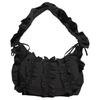 Adidas Originals Ruffle Fashion Large Ruffle Easy Carry Recycled Nylon Tote Bag Women Tote Bag Black IA8915