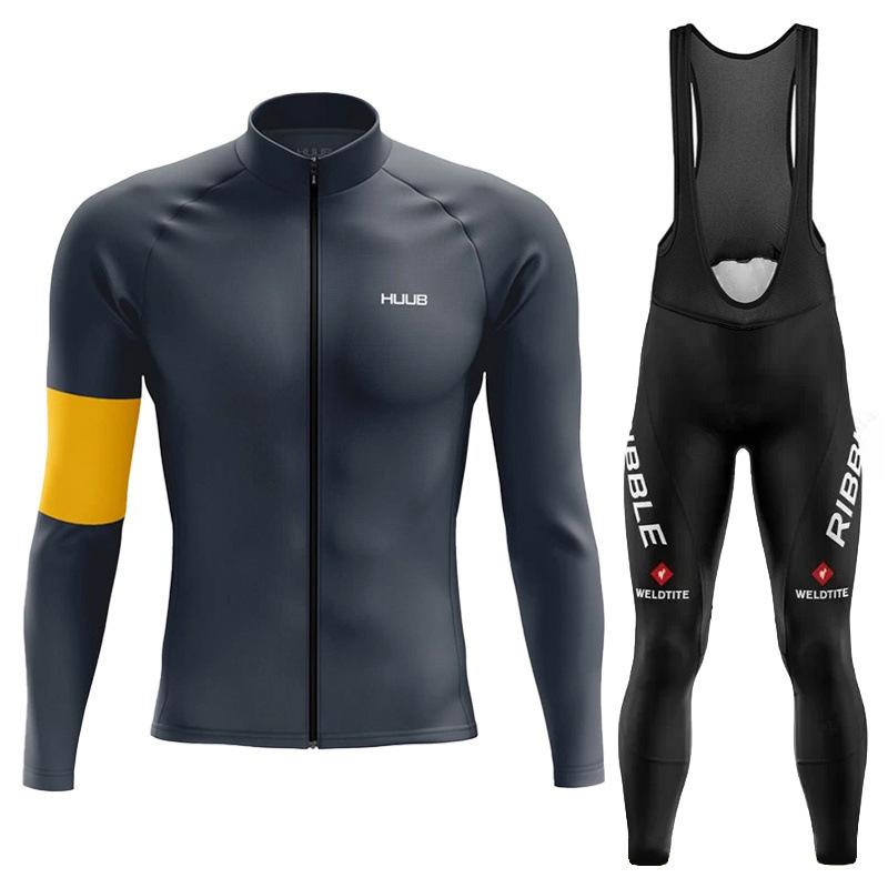 Long Sleeve Skinny Quick Drying Milk Silk Men's Road Bike Suit Mountain Bike Breathable Quick Drying Autumn Breathable Cycling Suit Suit