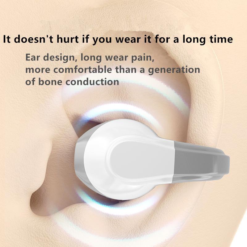 1Pc Ear Clip Wireless Headset V5.3 Non In Ear Single Ear OWS Bluetooth Earphones Running Sports Universal Headphones