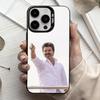 T-ThalaPathy Actor V-Vijay-Y  Phone Case For iPhone17,16,15,14,13,12,11 Plus,Pro Max Black Candy Silver Plated Cover