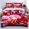 Zero Two DARLING In The FRANXX Anime Bedding Set Duvet Cover Bed Set Quilt Cover Pillowcase Comforter King Queen Size Boys Adult