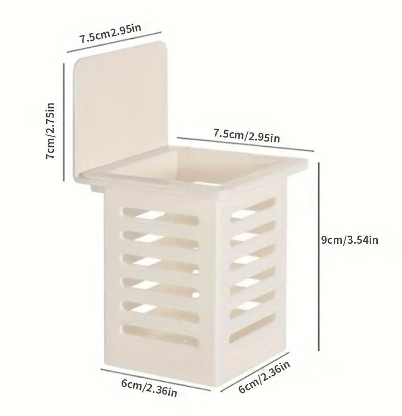 Wall-Mounted Chopstick Holder and Storage Basket