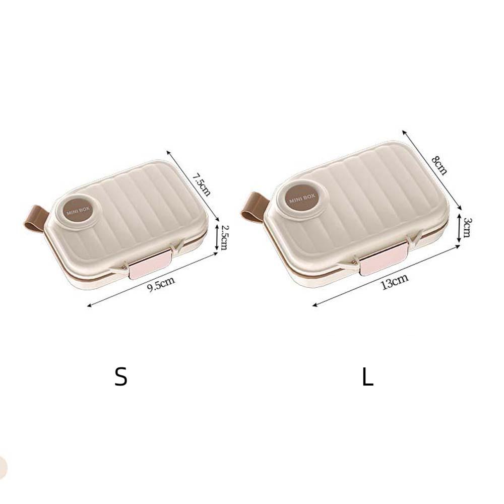 Portable Travel Pill Organizer with Lids Airtight Weekly Pill Box Moisture-proof 7 Compartments Pill Dispenser Travel Essentials