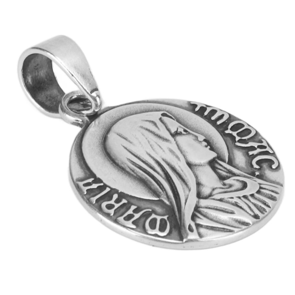 Ожерелье Девы Марии из серебра 925 пробы, роскошное, в стиле ретро, ручная работа, изысканное, прочное, с изображением Девы Марии