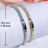 CMM Korean-Style Elegant Temperament Women's Jewelry High-Quality Metal Accessories Shiny Zircon Tennis Bracelet