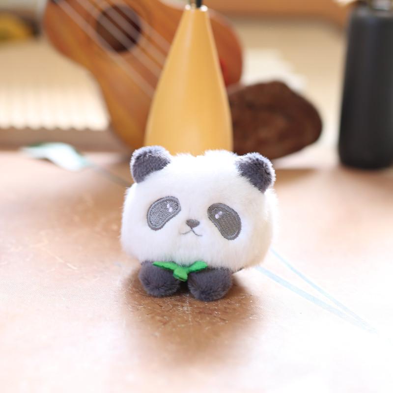 Adorable Plush Panda Keychain Toy Soft Pp Cotton Cute Bear Bag Charm