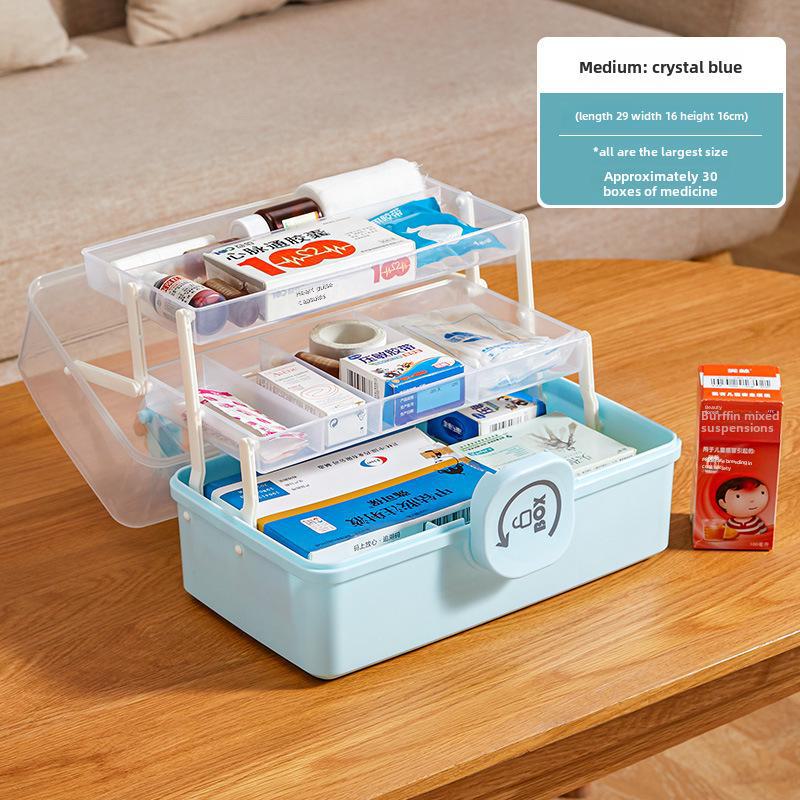 Набор многослойных коробок для хранения лекарств большой емкости