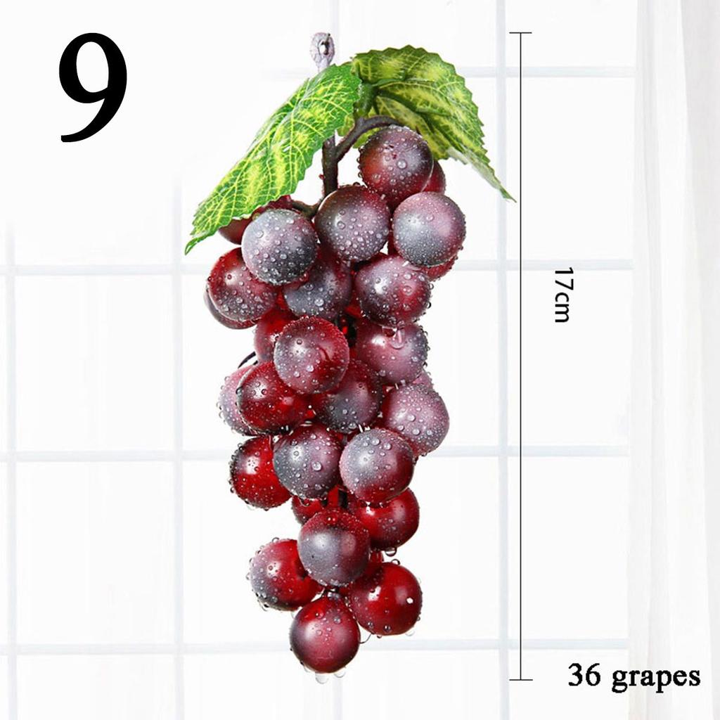 Садовая вечеринка Декоративный пластиковый реалистичный домашний декор Искусственные фрукты Имитация винограда