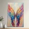 Colorful Wings Unframed, Wall decoration, living room, library, office, cafe, bar,