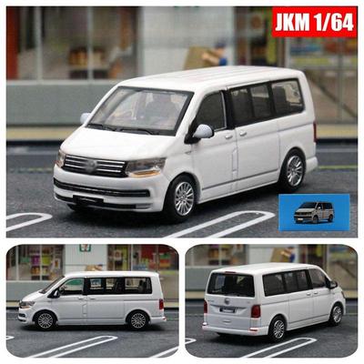 Масштаб 1/64 Минивэн Multivan T6 MPV Литая модель автомобиля Металлическое шасси Амортизация Коллекционная модель Украшения