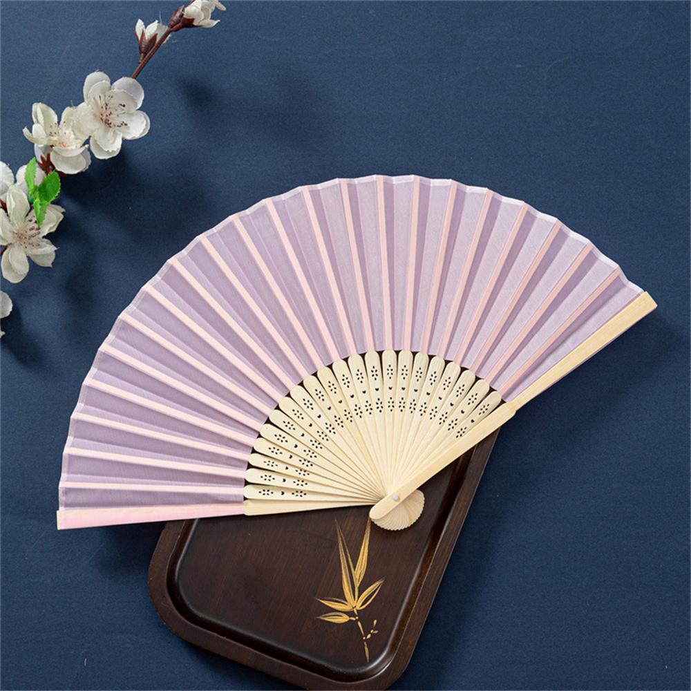 21cm Folding Hand Fan DIY Chinese Blank Paper Bamboo Fan Wooden Antiquity Fan DIY Calligraphy Painting Home Party Decor Gifts