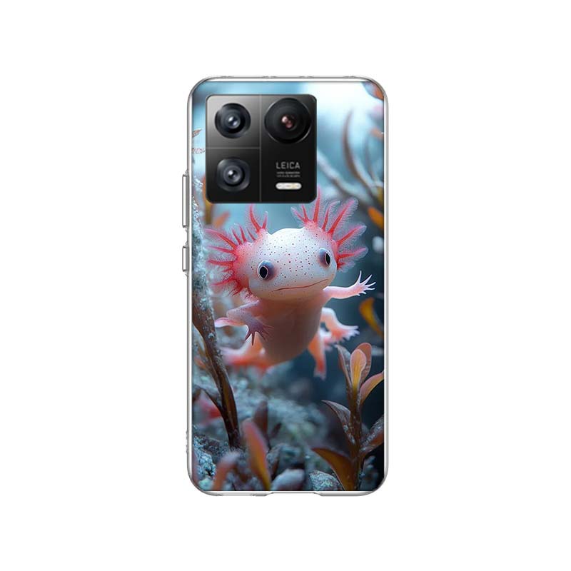 Smiling Salamander Phone Case For Xiaomi Poco F7 Ultra X7 X6 M8 M7 M6 M4 M3 Pro X4 Mi 15 15T 14 14T 12T 12S 10T Pro 12 11 Lite C