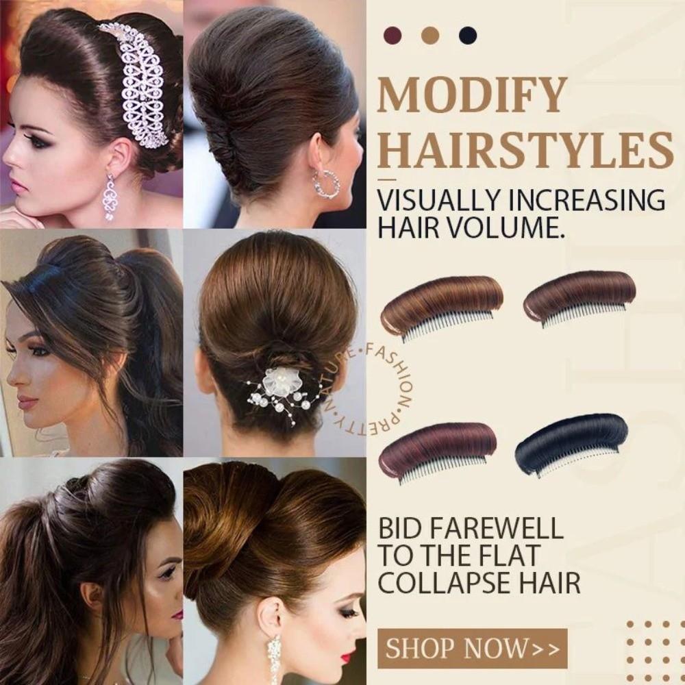 Высокотемпературное волокно Подушка-парик Невидимый аксессуар для волос Новая пушистая накладка для волос Женская укладка